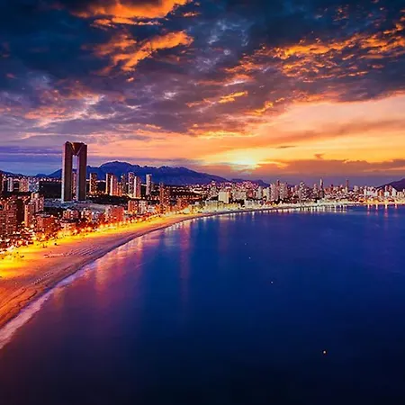 Beautiful Apartment Near Beach With Panoramic Sea-View Benidorm Exterior photo